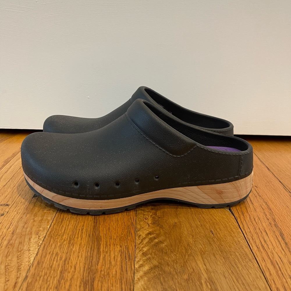 Dansko Waterproof Black Slip-On Clogs